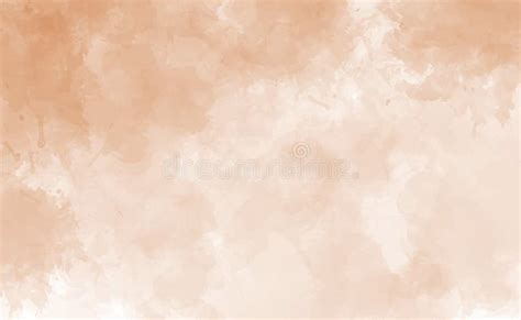 Peach Abstract Watercolor Texture Background Vector Beige Watercolour