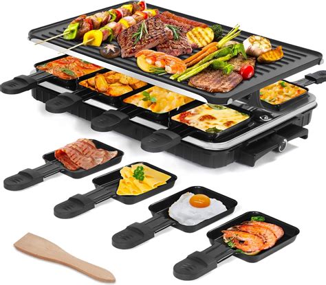 2 In 1 Raclette Table Grill Korean Bbq Indoor Electric Grill Nonstick