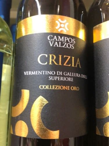 Campos Valzos Crizia Collezione Oro Vermentino Di Gallura Superiore