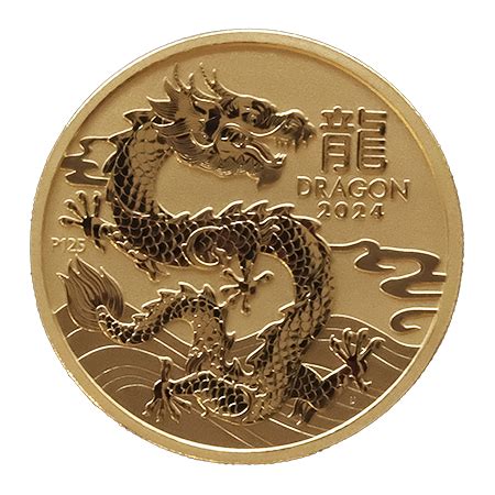 1 Unze Goldmünze Australien Lunar III Drache 2024