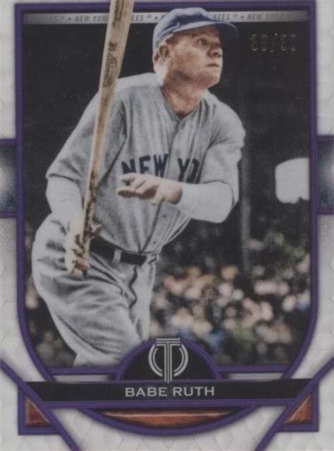 Topps Tribute Babe Ruth Purple For Sale Online EBay