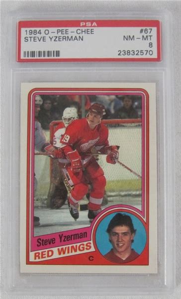 Lot Detail Steve Yzerman O Pee Chee Rookie Card Psa