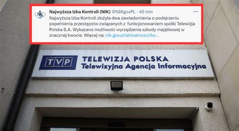 Nik Sk Ada Zawiadomienie Do Prokuratury Ws Tvp Polska Pr Pl