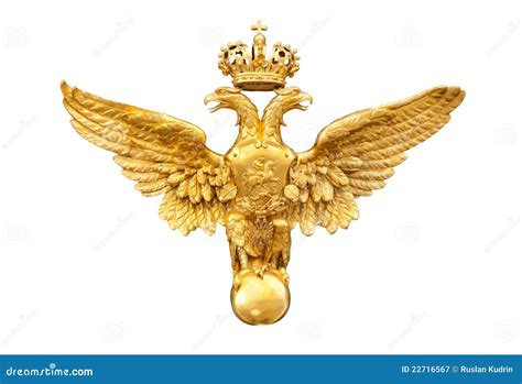 Gold, Double-headed Eagle On Iron Gates Stock Photography ...