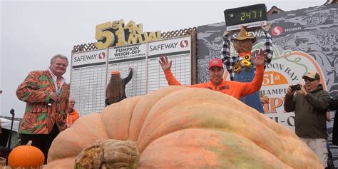 Pumpkin weighing 2,471 pounds wins contest