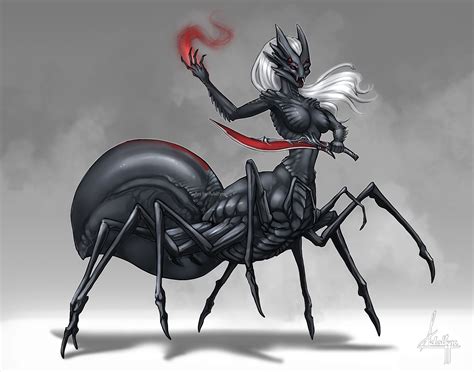 Another Version Of The Dreaded Drider An Interesting Dandd Creature This