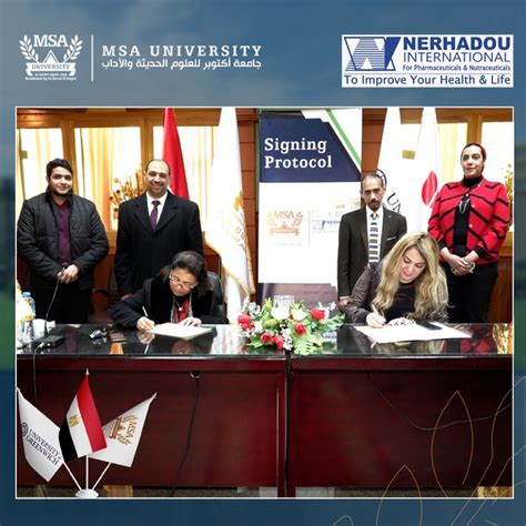 Cooperation Agreement Between The Faculty Of Pharmacy And Nerhadou