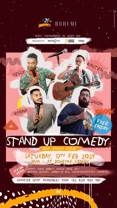 Stand-Up Comedy Show at Boheme Pererenan | Honeycombers Bali