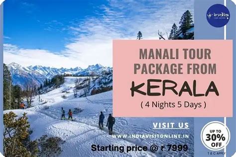 Manali Tour Package From Kerala By Air In