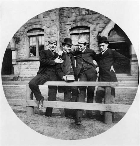 Yale Students C1890 Nfour Students By A Fence At Yale University In New Haven Connecticut ...