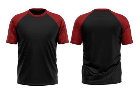 Camiseta Raglan em Malha Poliéster Preto Acabamento Dry