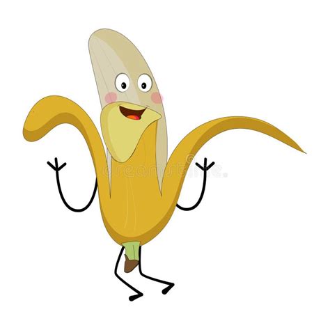 Personaje De Caricatura De Banana Mascot De Frutas Personaje De Dibujos