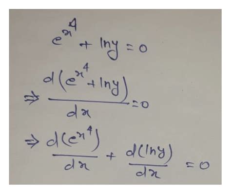 Answered Find For Dx In Y 0 Ett Differentiate… Bartleby