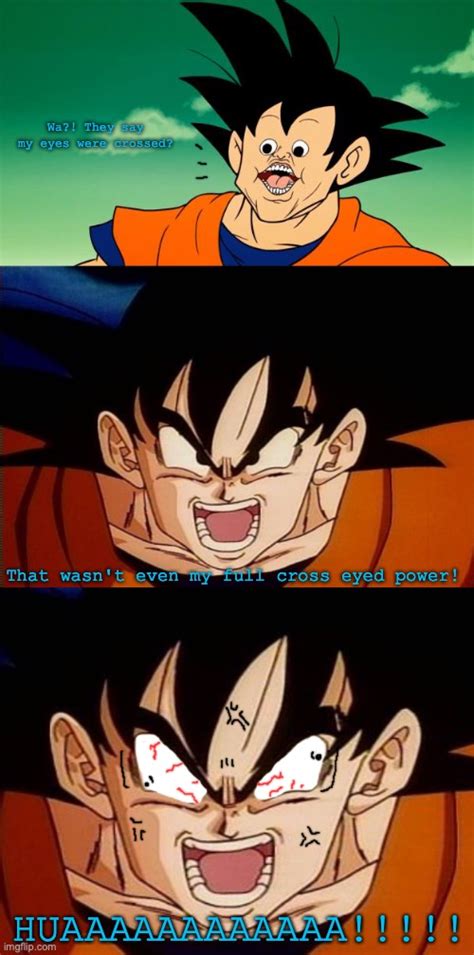 Goku Funny Eyes Meme