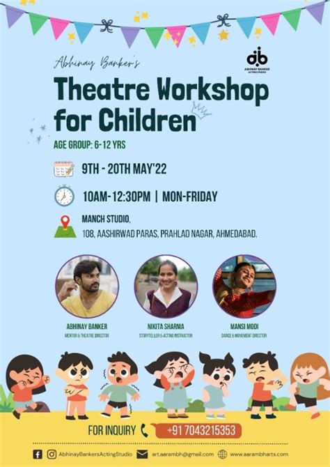 Childrens Theatre Workshop By Abhinay Banker Creative Yatra