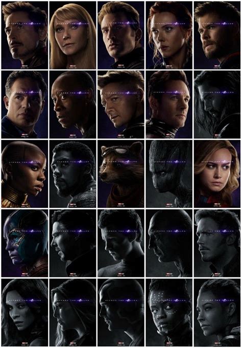 The Avengers Endgame Posters Collage