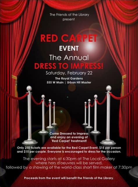 Red Carpet Invitation