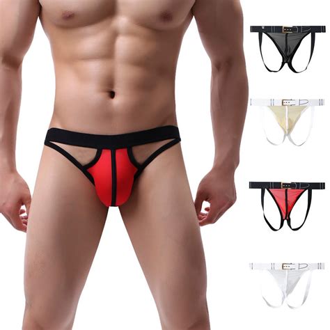 Mens Mesh Low Waist Underwear Soft Breathable Knickers Short Sexy