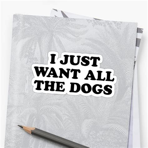 All The Dogs Sticker By Madedesigns Cute Laptop Stickers Red Bubble