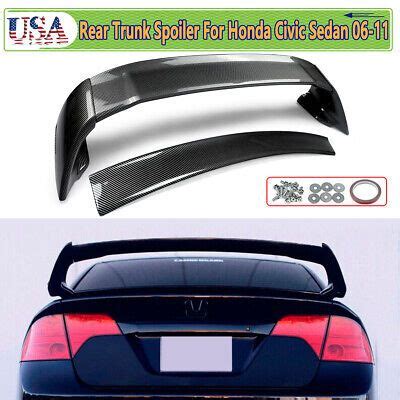 Rear Trunk Spoiler Wing Jdm Mugen Carbon Style For Honda