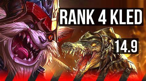 Kled Vs Renekton Top Rank 4 Kled 416 600 Games Kr Master