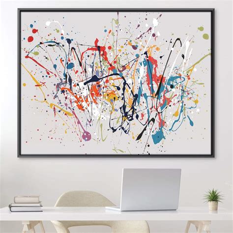 Abstract Splatter Canvas – ClockCanvas