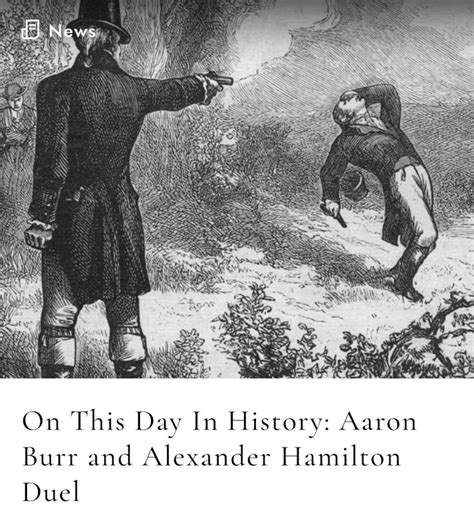 Aaron Burr Alexander Hamilton Duel - HenrygroMccullough