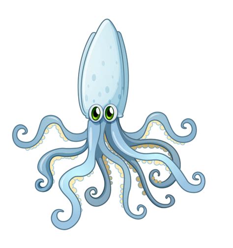 free octopus funny cartoon octopus character pose vector undefined