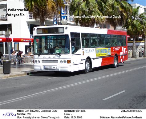 PLANA 519 DAF SB220 Castrosua CS40 Passeig Miramar Salou Flickr