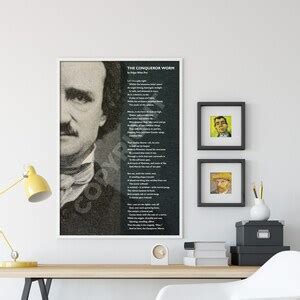 Edgar Allan Poe Poem the Conqueror Worm Poster Original Art Print Photo Allen Ligeia Human ...