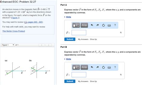 Solved Enhanced EOC Problem 32 27 Part A An Electron Moves Chegg