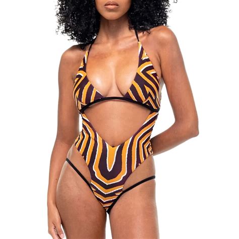 Beachwear Feminino Das Mulheres Bandagem Bikini Praia Um Peda O Mai