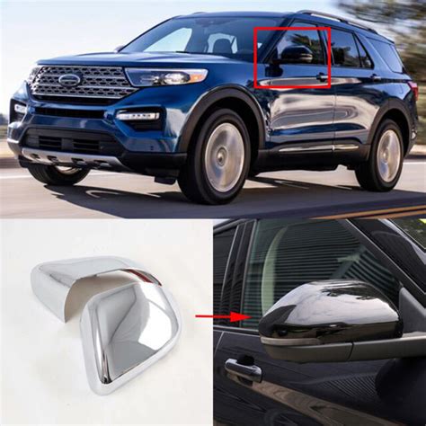 For Ford Explorer 2020 2021 ABS Chrome Car Side Rearview Mirror Cover