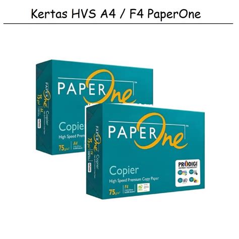 Jual Kertas Hvs A F Gram Kertas Paperone Kertas Fotocopy