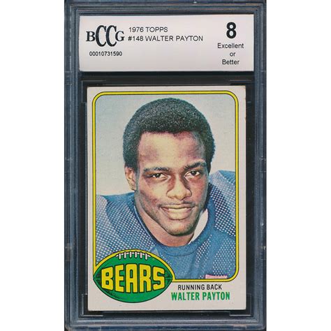 Walter Payton Topps Rc Bccg Pristine Auction