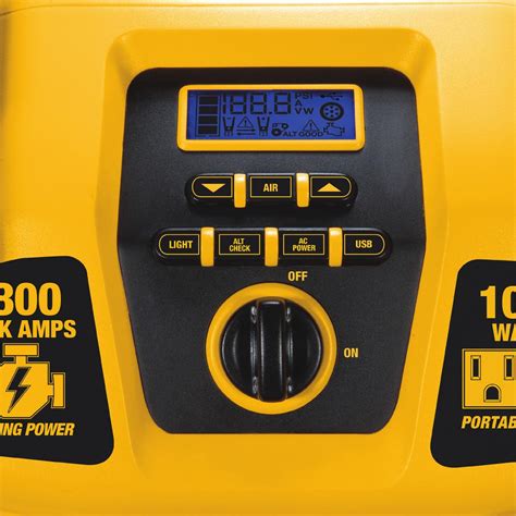 Lot Detail Dewalt Peak Jump Starter Watt Power Inverter