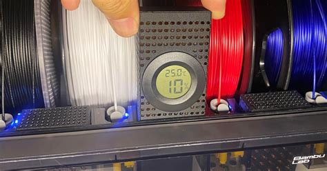 Bambu Labs Front Loading Desiccant Boxes For Ams With Hygrometer Fits