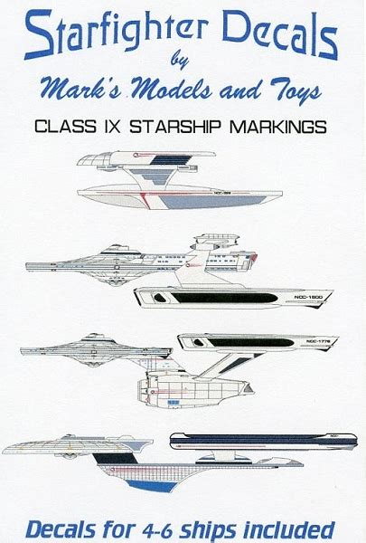 Class IX Starship decals 1:3788 scale from Starfighter Decal