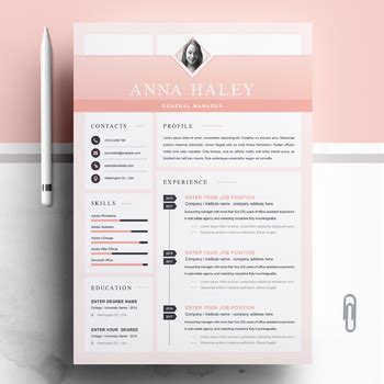 Creative And Modern Resume Cv Template General Manager By