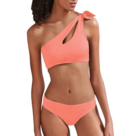 Qiyuancai Womens Swimsuits Tummy Control Bikini High Waist Bikini Push