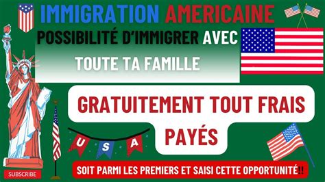 Usa Tats Unis Immigre Gratuitement Avec Toute Ta Famille Sans Dipl Me