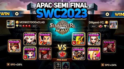 Diligent Vs Monkeygod Bo Swc Apac Cup Semifinal Summoners War