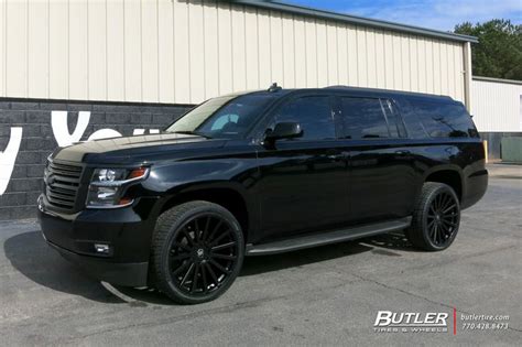 Chevrolet Suburban With 24in Black Rhino Spear Wheels