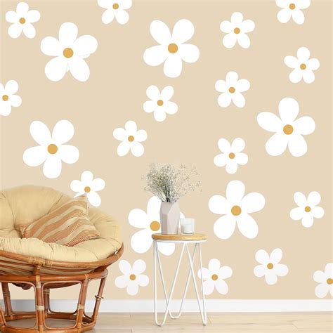 Amazon Daisy Wall Decals White Flower Wall Stickers Big Daisy