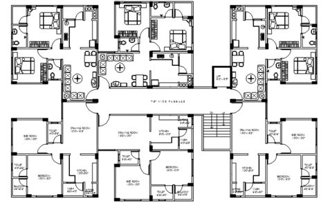 Apartment Floor Plan Dwg - floorplans.click