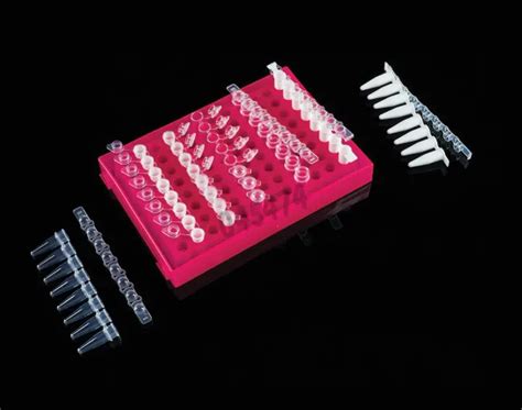 Portoir Coloris Rose Pour Stockage De 96 Microtube 0 2 Ml PCR