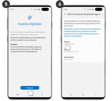 Galaxy S10 ¿cómo Configurar El Bloqueo De Pantalla Por Huellas Digitales Samsung Co