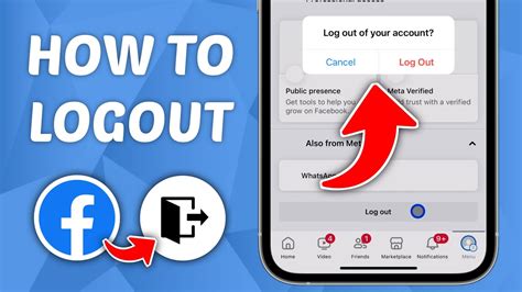 How To Logout Of Facebook On Iphone Youtube