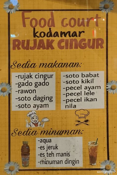 Selalu Diperbarui Menu Rujak Cingur Rawon Kelapa Gading