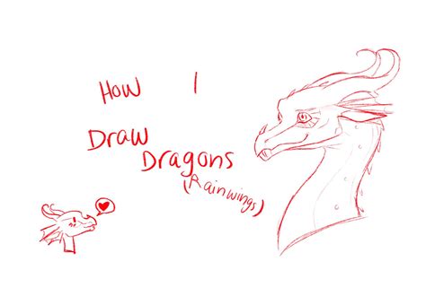 Drawing Dragons Tutorial~~~rainwing Face And Head Tutorial Wings Of